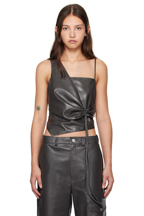 Green Chudel Vegan Leather Top