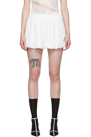 White Maro Miniskirt