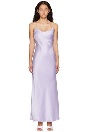 Purple Allegra Tie Maxi Dress