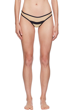 Black & Tan Serena Thong