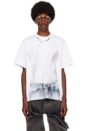White Trompe-L'œil T-Shirt