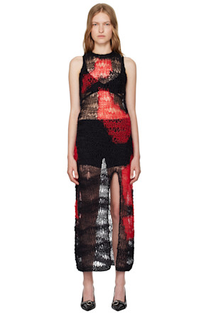 Black & Red Antwerp Midi Dress