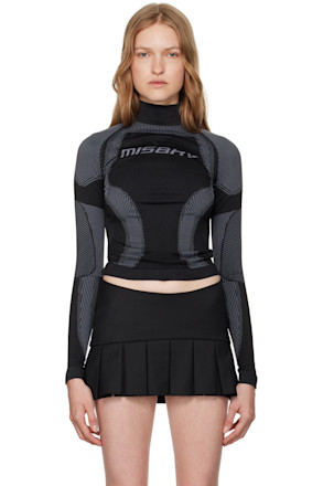 Black Sport Long Sleeve Sport Top