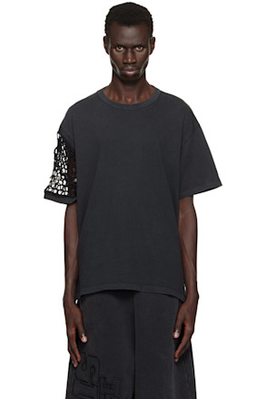 Black Crochet Ibiza T-shirt