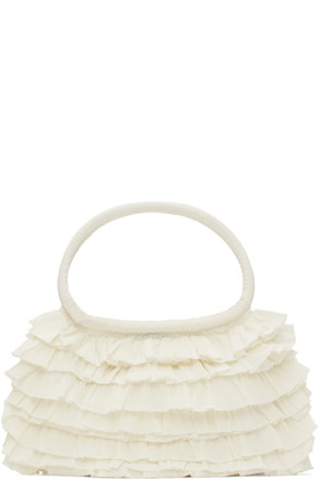 SSENSE Exclusive Off-White Frilled Bag