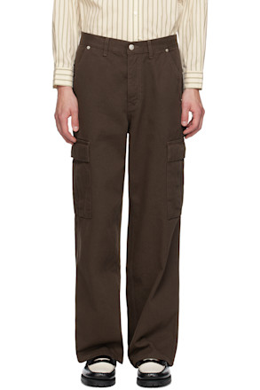 Brown Carpenter Denim Cargo Pants