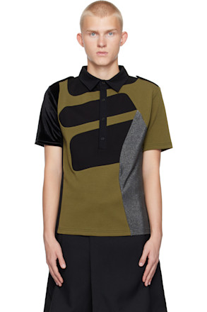 Multicolor Patchwork Polo