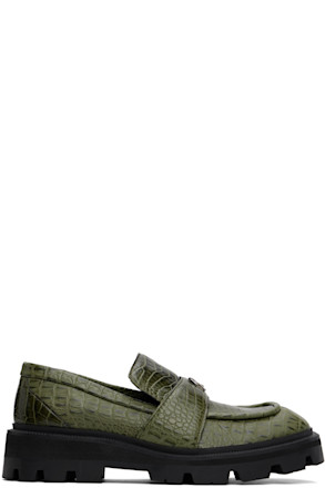 Green Burak Loafers
