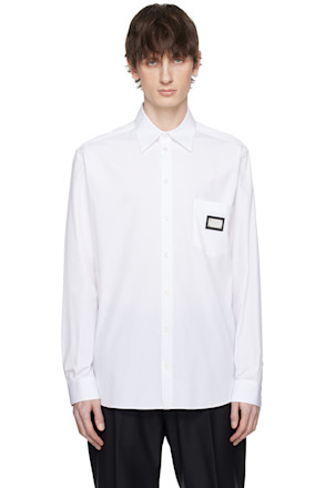White Martini-Fit Shirt