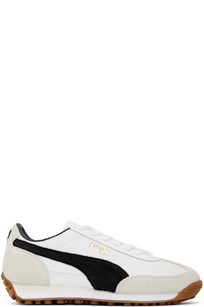 White & Black Easy Rider Mix Sneakers