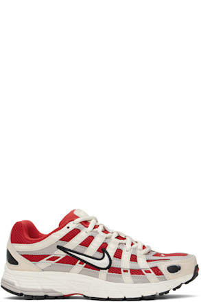 Red & Off-White P-6000 Sneakers