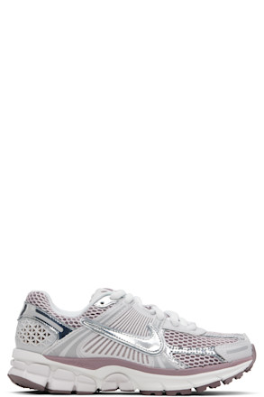 White & Silver Zoom Vomero 5 Sneakers