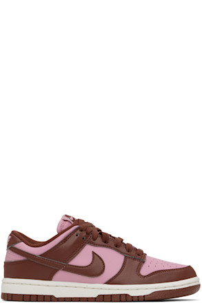 Pink & Brown Dunk Low Next Nature Sneakers