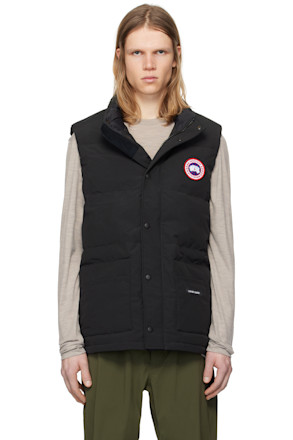 Black Freestyle Crew Down Vest