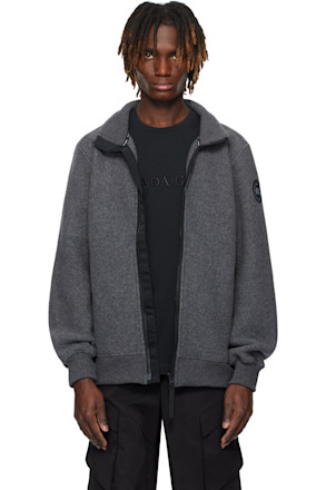 Gray 'Black Label' Lawson Fleece Jacket