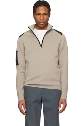 Taupe Stormont 1/4 Zip Jacket