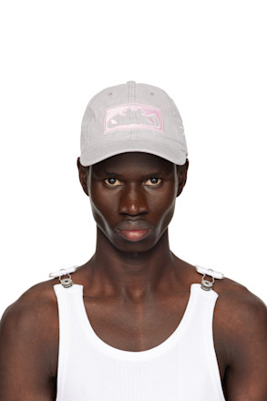 Gray & Pink 'Otto' Cap