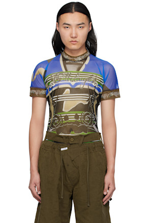Multicolor Mesh T-shirt