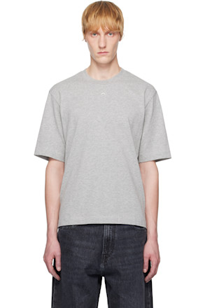 Gray Moon Logo Jersey Loose Fit T-shirt