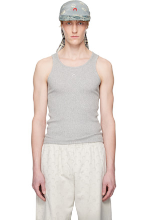 Gray Organic Cotton Rib Tank Top