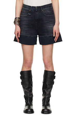 SSENSE Exclusive Black Nina Denim Shorts