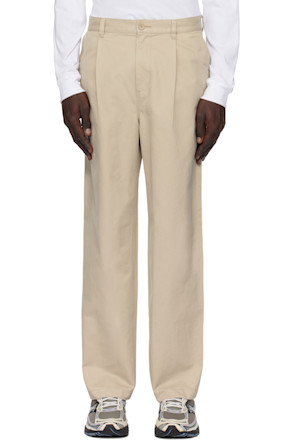 Beige Cotton Chino Sophomore Trousers
