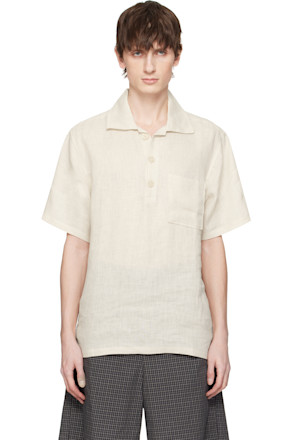 Off-White Girona Linen Polo