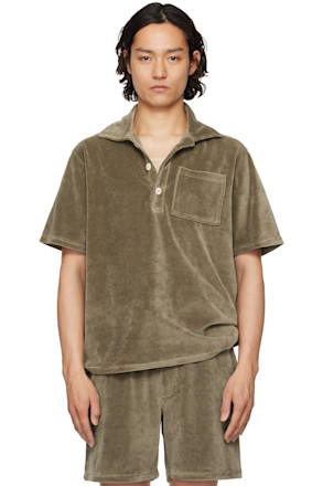 Taupe Morel Girona Velour Polo