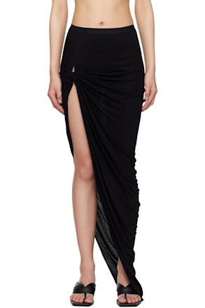 Black Hollywood Twist Edfu Maxi Skirt
