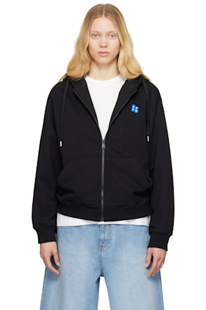 Black Sig; TRS Tag 01 Zip-Up Hoodie