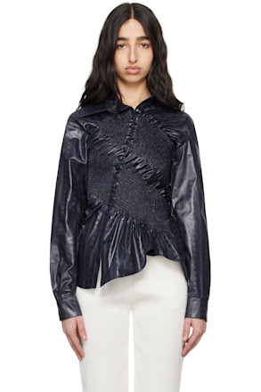 Navy Twist Shirt