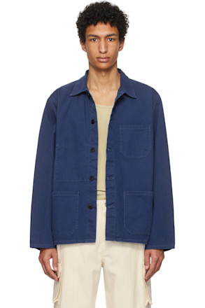 Blue Buddy Herringbone Chore Jacket