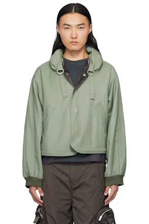 Khaki Reia Hooded Parachute Jacket