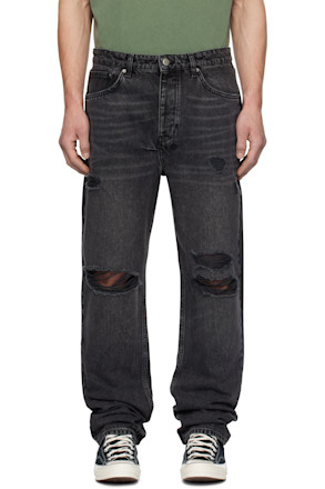 Black Anti K Blakk Rokk Trashed Jeans