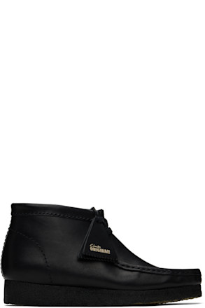 Black Wallabee Desert Boots