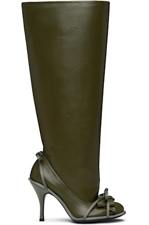 Khaki Double Tall Boots