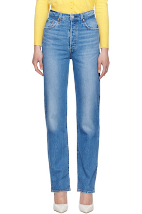 Blue Ribcage Full Length Jeans