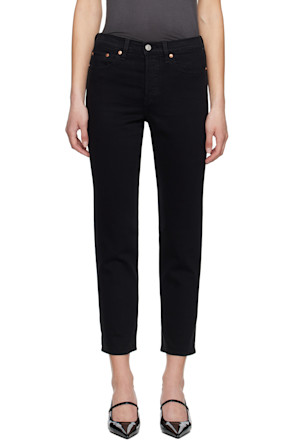 Black Wedgie Straight Fit Jeans