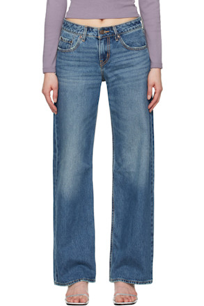Blue Low Loose Jeans