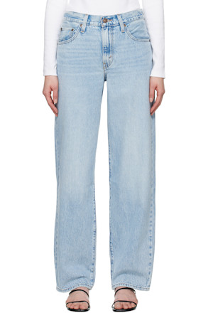 Blue Baggy Dad Jeans