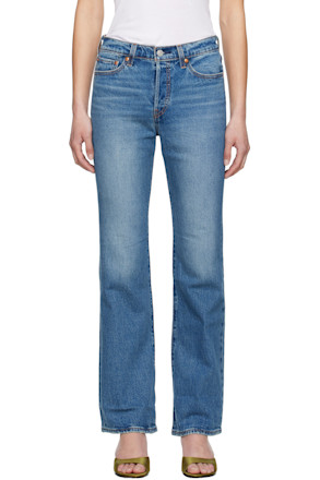 Blue Wedgie Bootcut Jeans