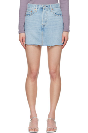 Blue Icon Miniskirt