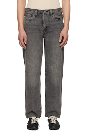 Gray 568 Loose Straight Jeans