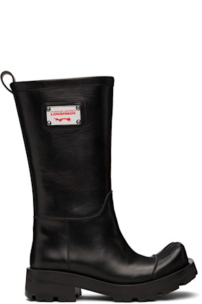 Black Sheathed Moggies Boots