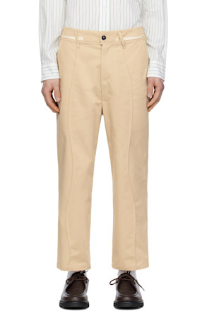Beige Slack Trousers