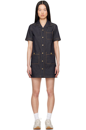 Blue Denim Shirt Minidress