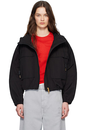 Black Sauvan Hooded Jacket