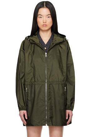 Green Wete Hooded Jacket