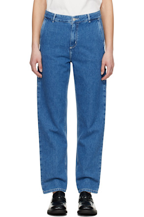 Blue Pierce Straight Jeans