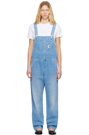 Blue Bib Straight Denim Overalls